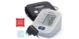 Тонометр OMRON M2 Basic автоматический + Адаптер + Универсальная манжета (HEM-7121-ALRU)